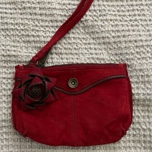 Suede GAP wristlet